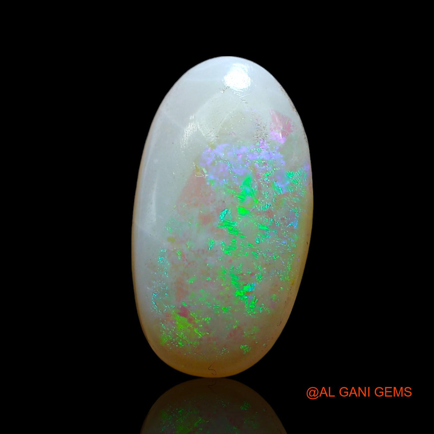 3.00 Cts Natural Australian Fire Opal Loose Gemstone Oval Cabochon 15x8x3 mm AF-238
