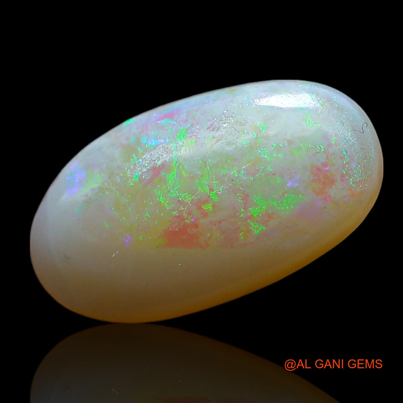 3.00 Cts Natural Australian Fire Opal Loose Gemstone Oval Cabochon 15x8x3 mm AF-238