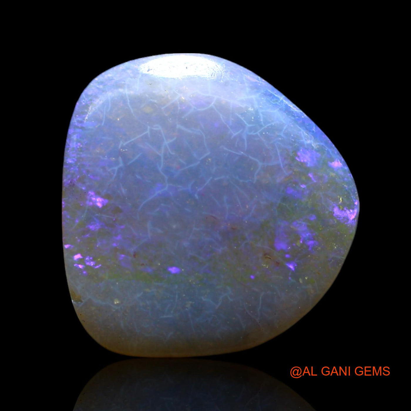 3.00 Cts Natural Australian Fire Opal Loose Gemstone Fancy Cabochon 13x12x3 mm AF-239