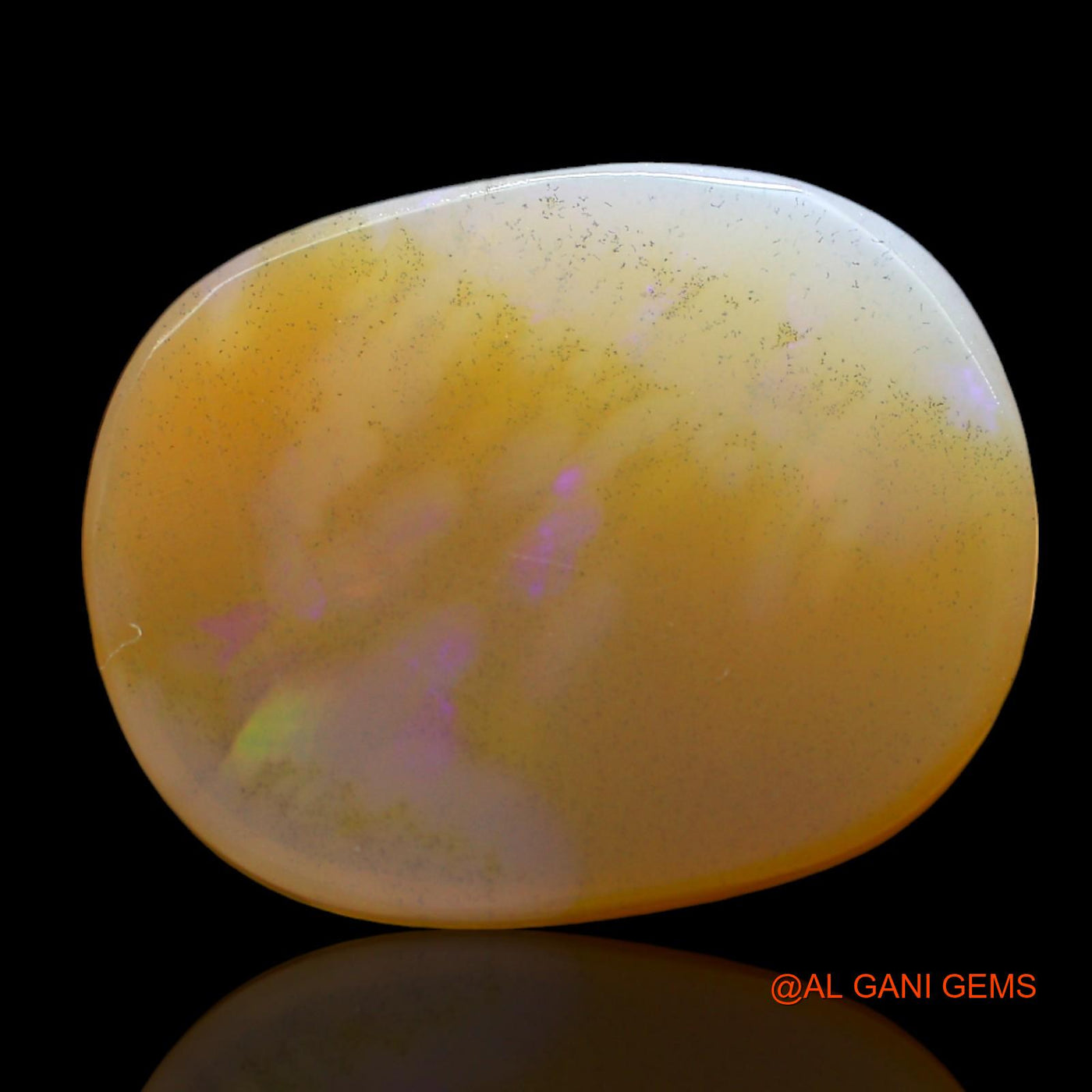 13.00 Cts Unheated Australian Fire Opal Loose Gemstone Oval Cabochon Natural 20x15x6 mm AF-23