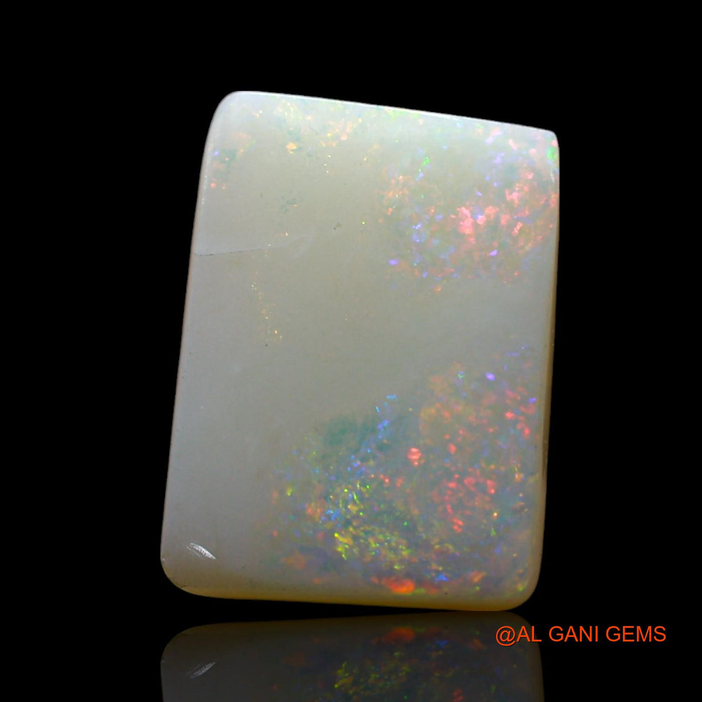 4.00 Cts Natural Australian Fire Opal Loose Gemstone Square Cabochon 12x19x4 mm AF-241