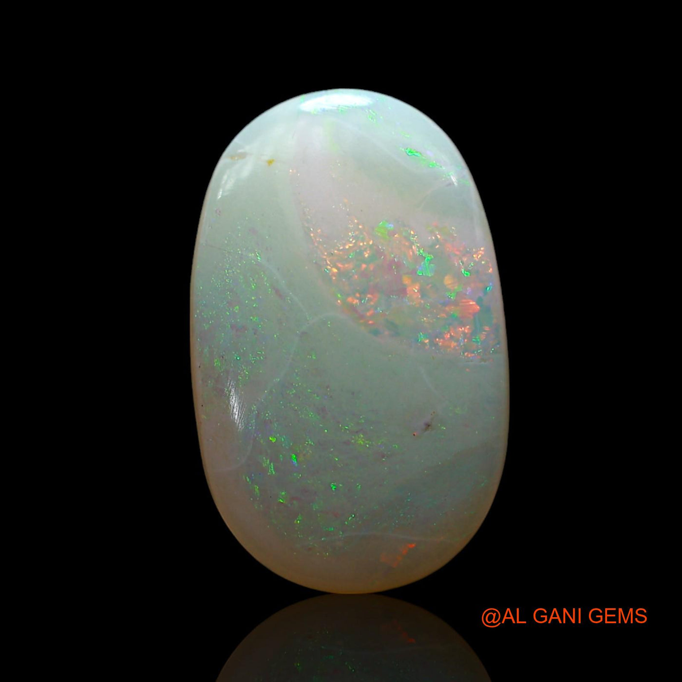 2.00 Cts Natural Australian Fire Opal Loose Gemstone Oval Cabochon 14x9x3 mm AF-242