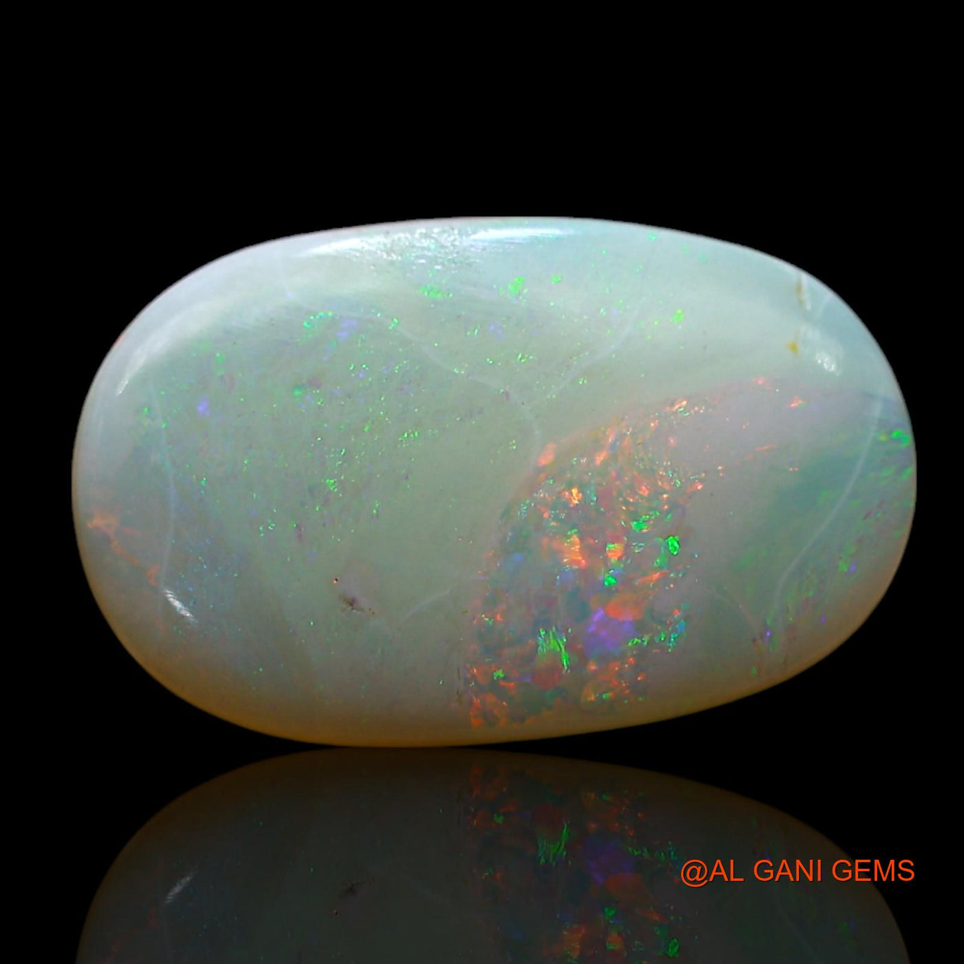 2.00 Cts Natural Australian Fire Opal Loose Gemstone Oval Cabochon 14x9x3 mm AF-242