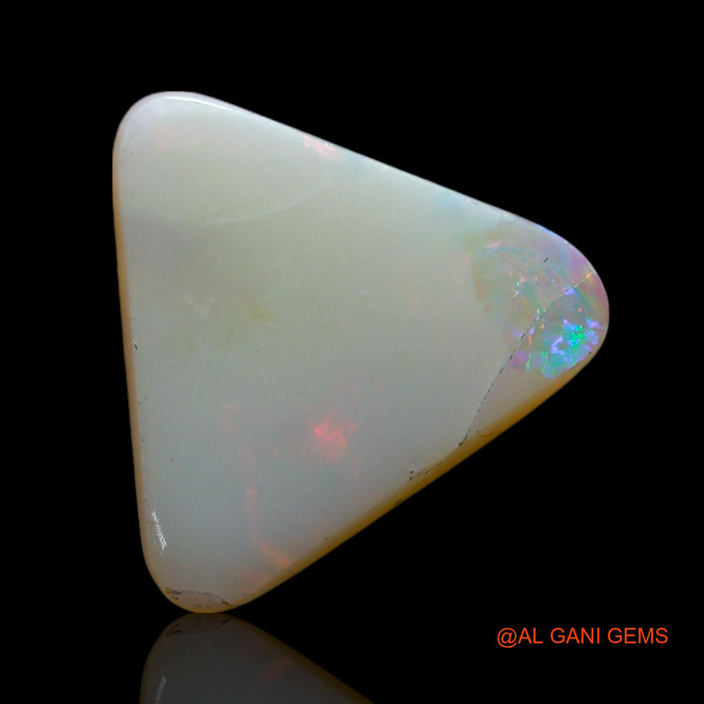 2.00 Cts Natural Australian Fire Opal Loose Gemstone Trillion Cabochon 12x12x3 mm AF-243