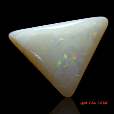 Natural Untreated Fire Opal Loose Gemstone Trillion Cabochon From Australia 2.00 Cts 14x10x3 mm AF-244