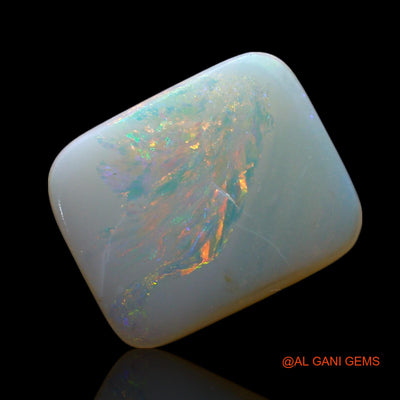 2.00 Cts Natural Australian Fire Opal Loose Gemstone Square Cabochon 12x10x2 mm AF-247