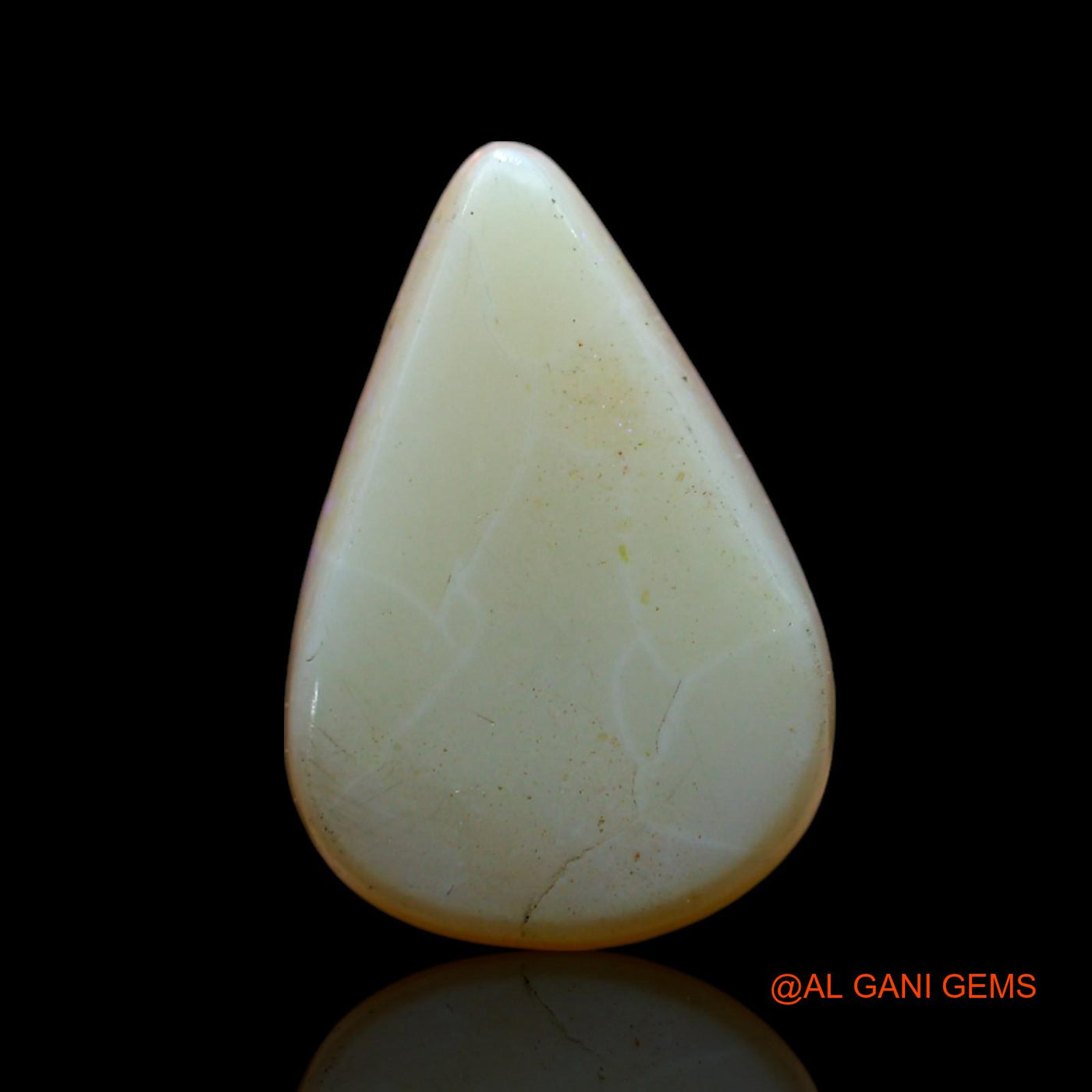 3.00 Cts Natural Australian Fire Opal Loose Gemstone Pear Cabochon 14x10x4 mm AF-248