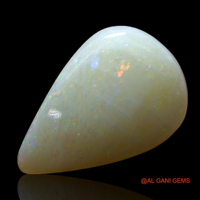 3.00 Cts Natural Australian Fire Opal Loose Gemstone Pear Cabochon 14x10x4 mm AF-248