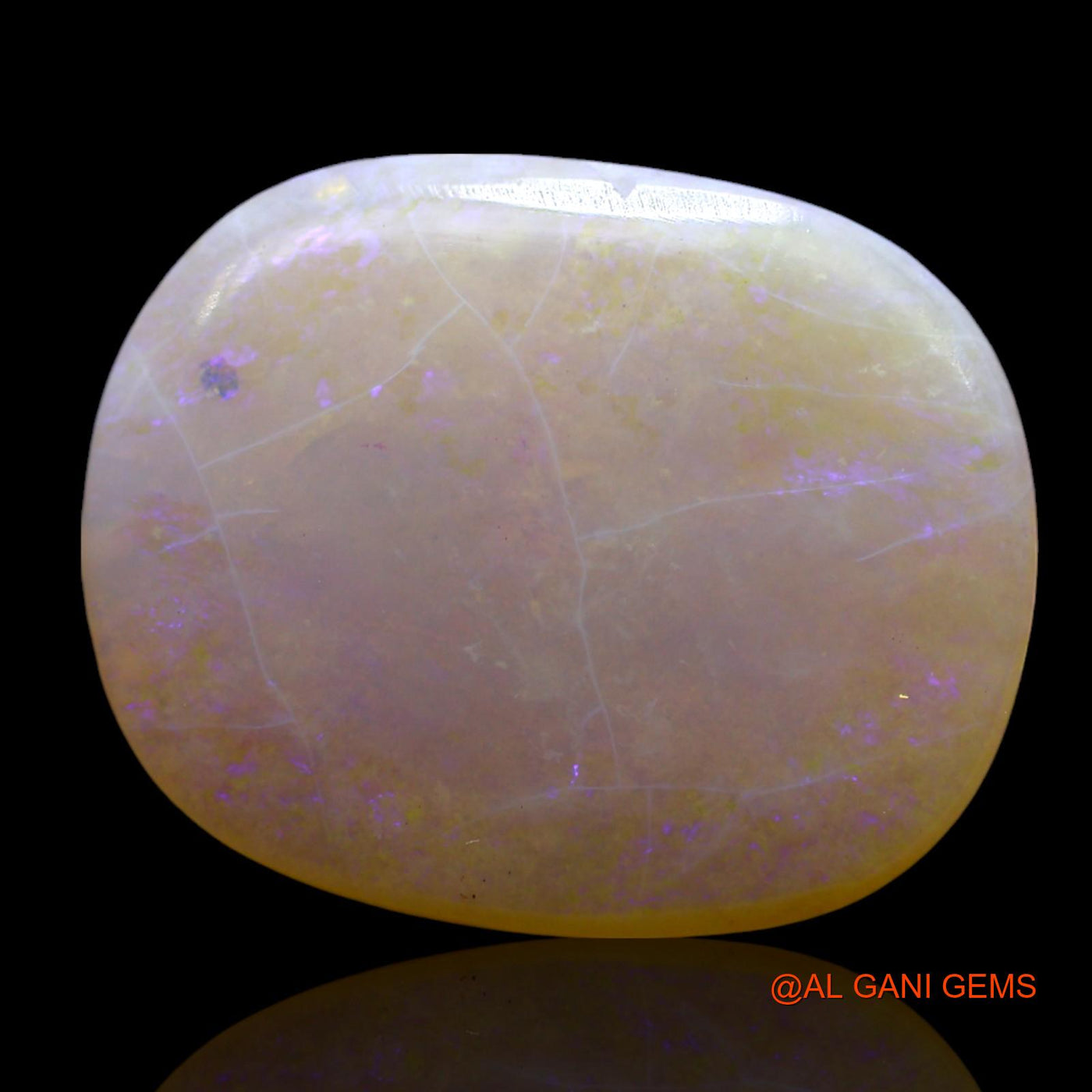 7.00 Cts Natural Australian Fire Opal Loose Gemstone Oval Cabochon 19x15x3 mm AF-24