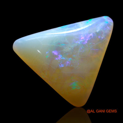 3.00 Cts Natural Australian Fire Opal Loose Gemstone Trillion Cabochon 11x12x4 mm AF-250