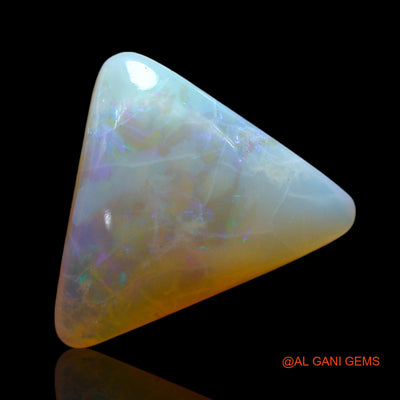 3.00 Cts Natural Australian Fire Opal Loose Gemstone Trillion Cabochon 11x12x4 mm AF-250