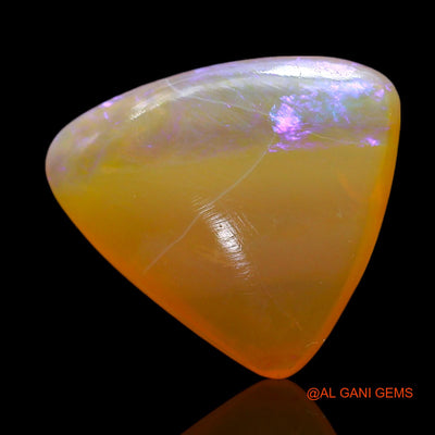 Natural Fire Opal Gemstone 4.00 Cts Loose Trillion Cabochon From Australia 11x12x4 mm AF-252