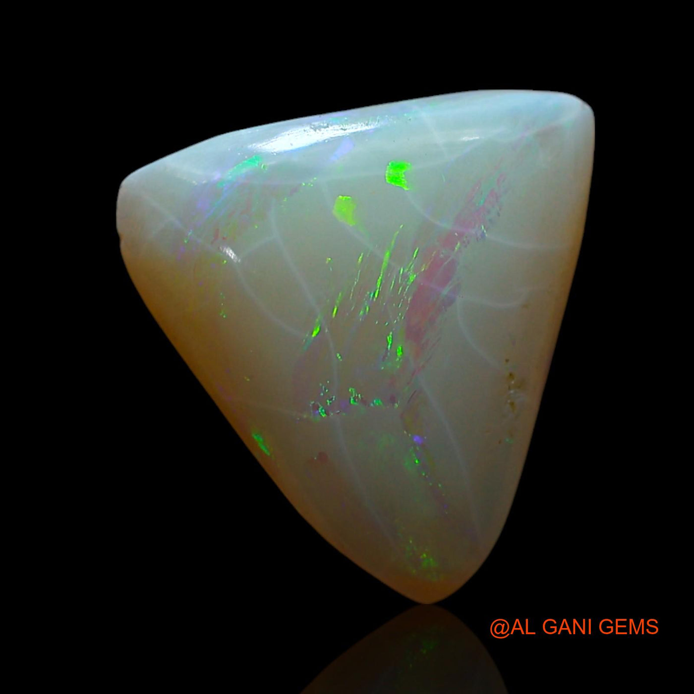 2.00 Cts Natural Australian Fire Opal Loose Gemstone Trillion Cabochon 12x11x3 mm AF-254