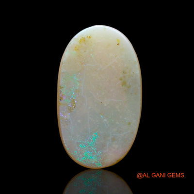 4.00 Cts Unheated Australian Fire Opal Loose Gemstone Oval Cabochon Natural 14x8x4 mm AF-255