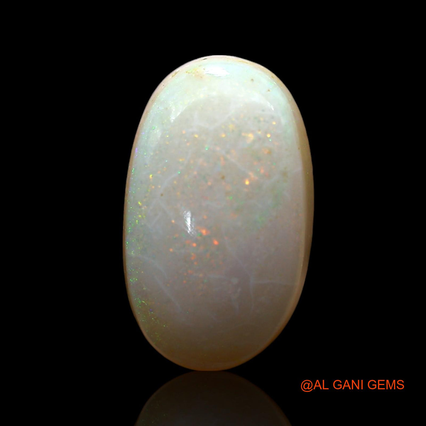4.00 Cts Unheated Australian Fire Opal Loose Gemstone Oval Cabochon Natural 14x8x4 mm AF-255