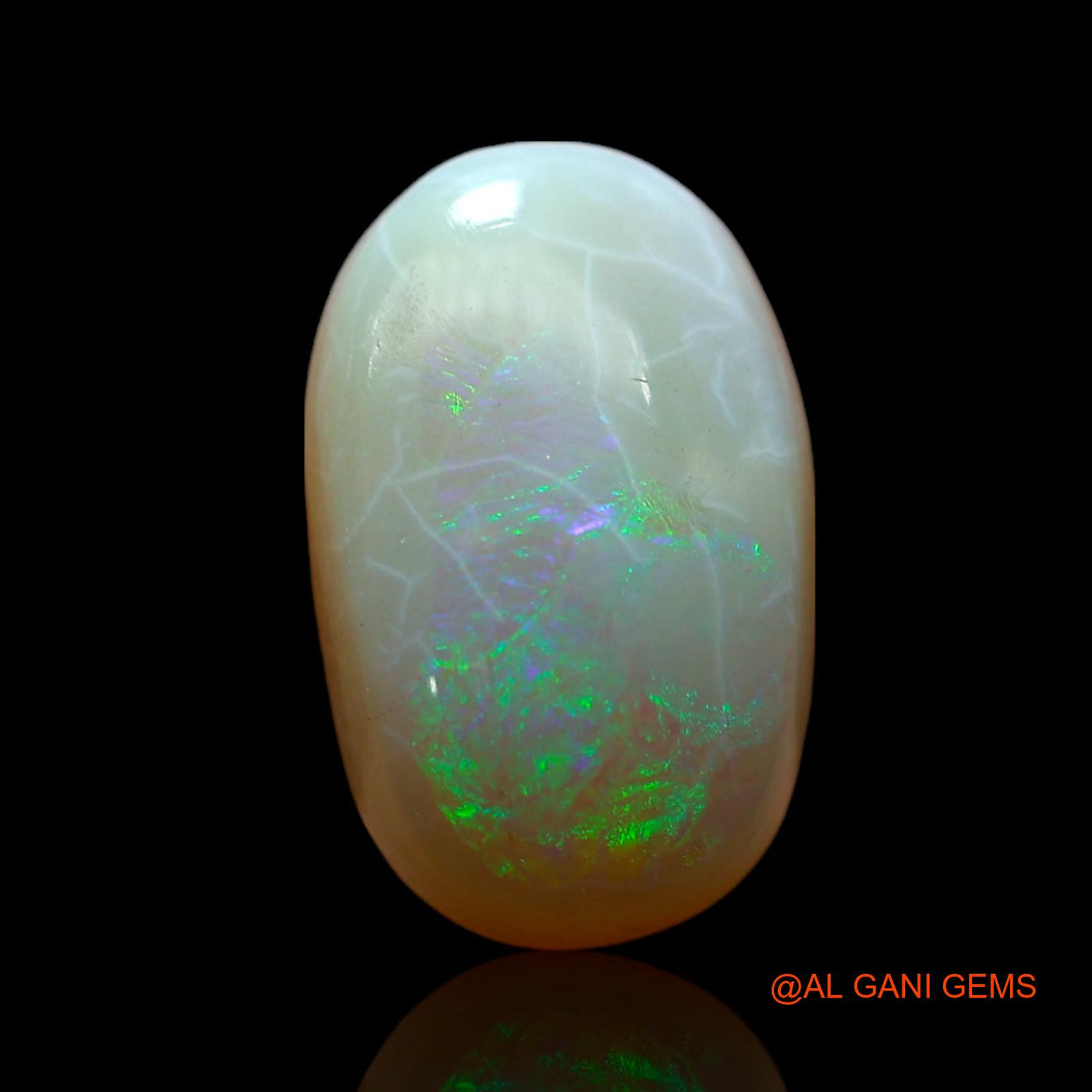 4.00 Cts Natural Australian Fire Opal Loose Gemstone Oval Cabochon 14x9x5 mm AF-256