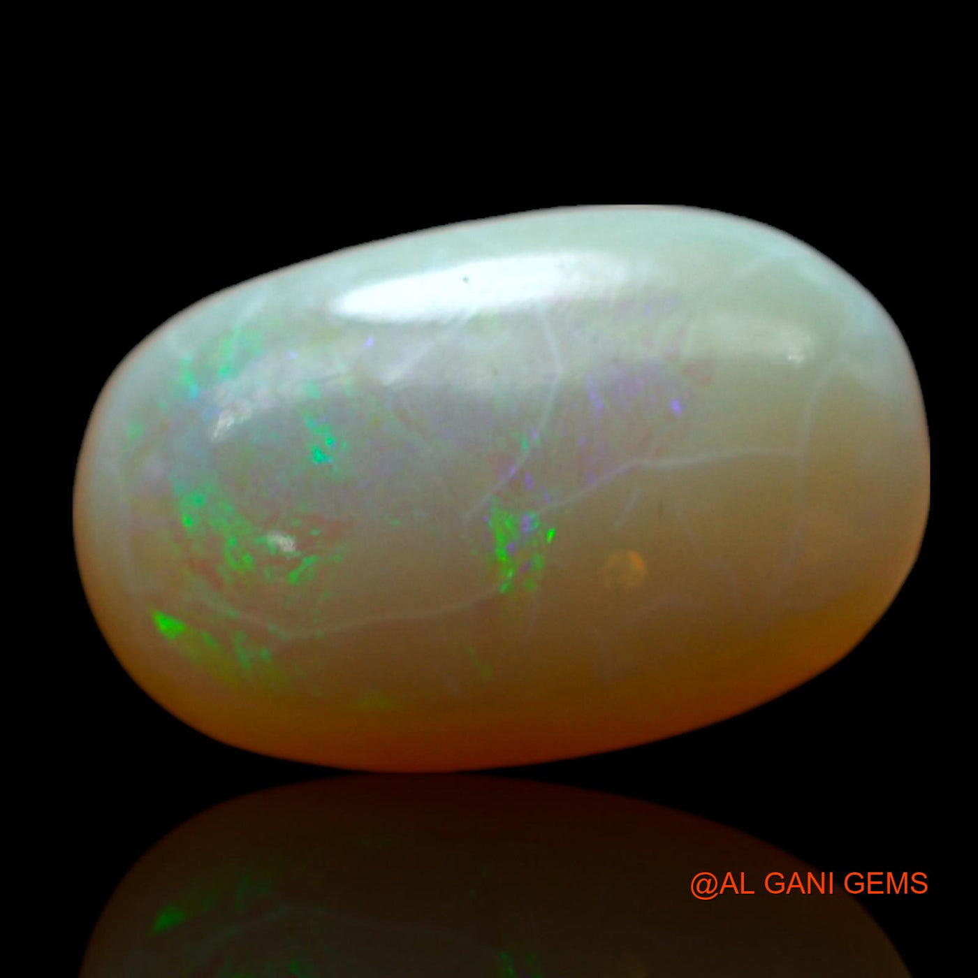4.00 Cts Natural Australian Fire Opal Loose Gemstone Oval Cabochon 14x9x5 mm AF-256