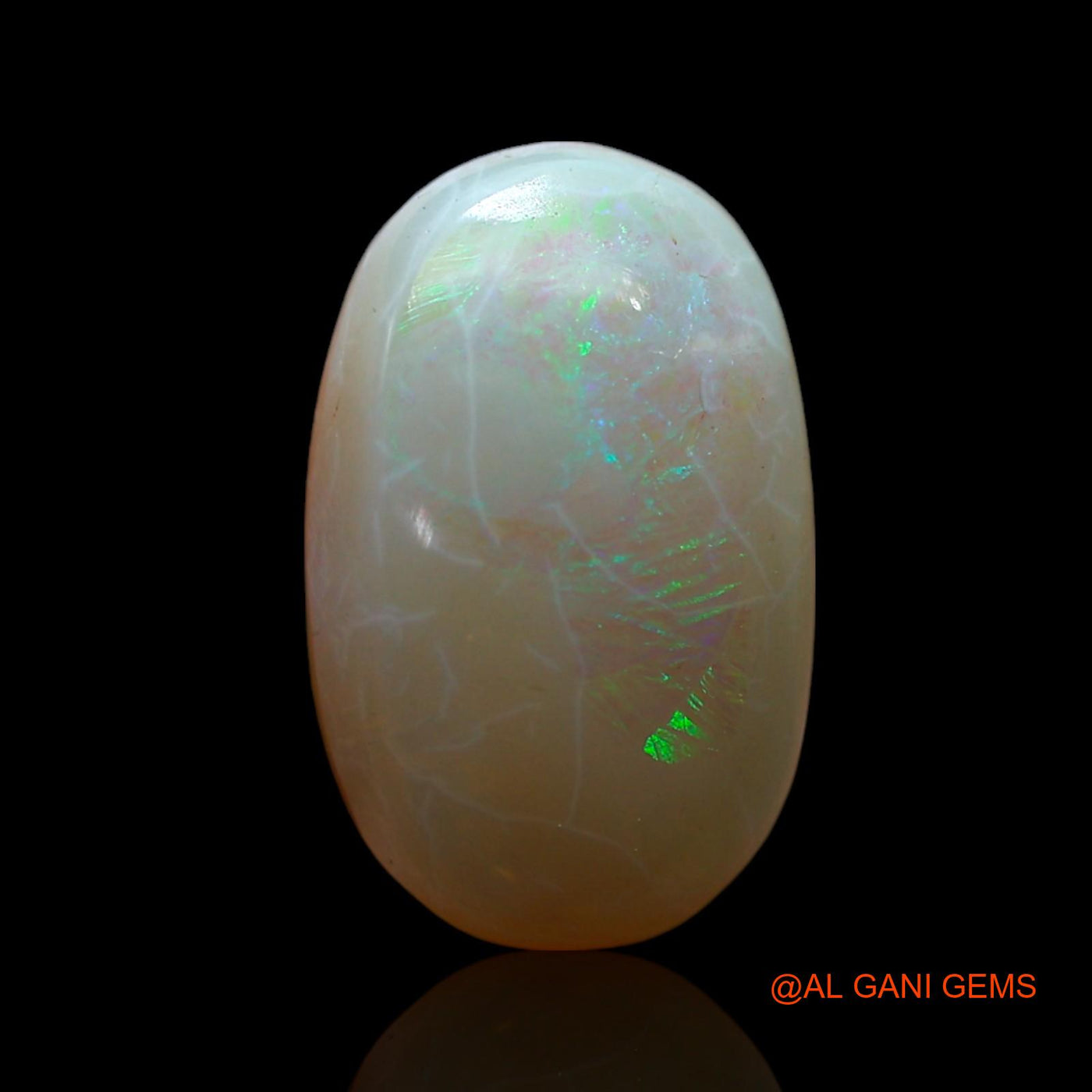 4.00 Cts Natural Australian Fire Opal Loose Gemstone Oval Cabochon 14x9x5 mm AF-256