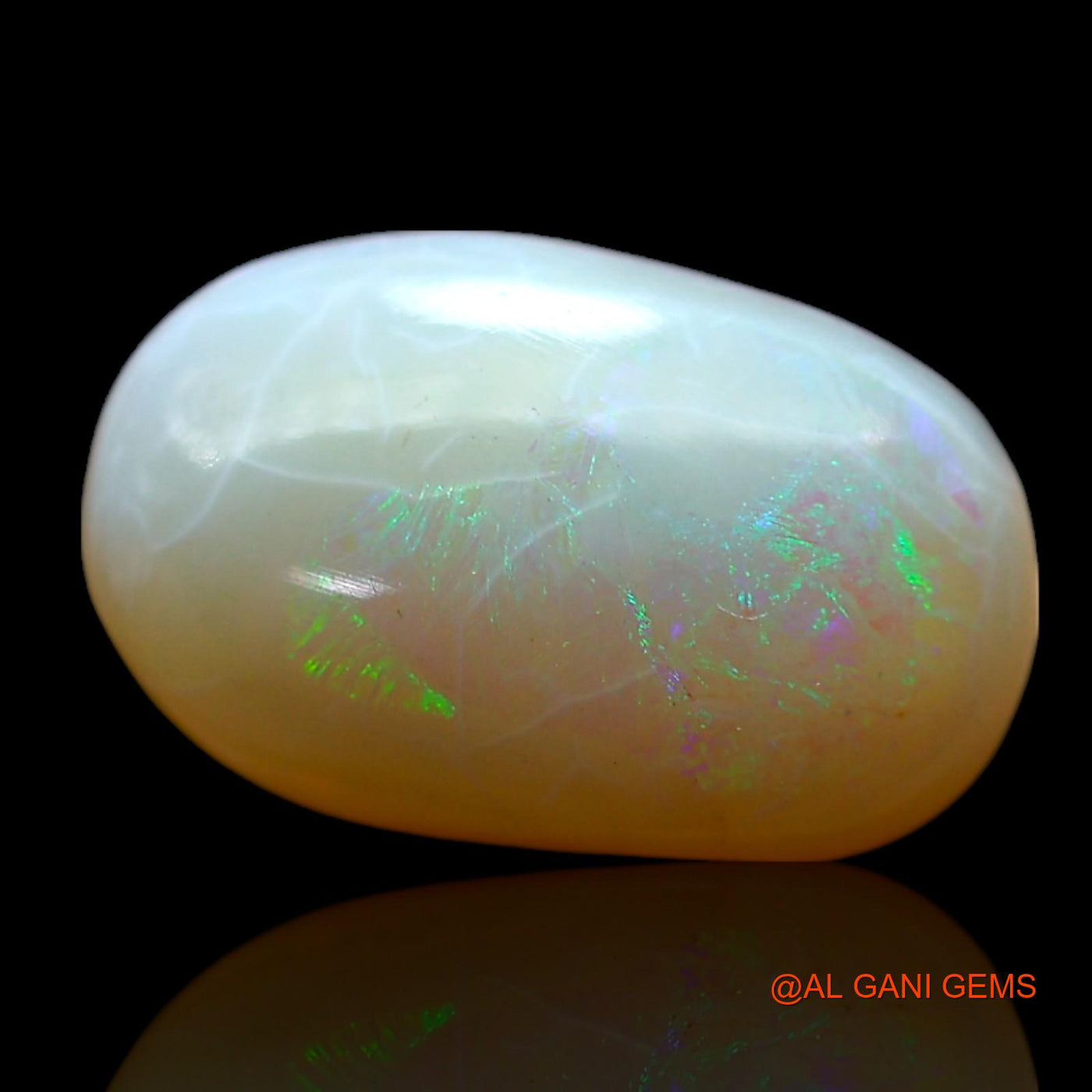 4.00 Cts Natural Australian Fire Opal Loose Gemstone Oval Cabochon 14x9x5 mm AF-256