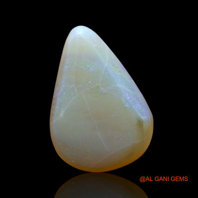 3.00 Cts Natural Australian Fire Opal Pear Cabochon Loose Gemstone For Jewelry 14x10x4 mm AF-257