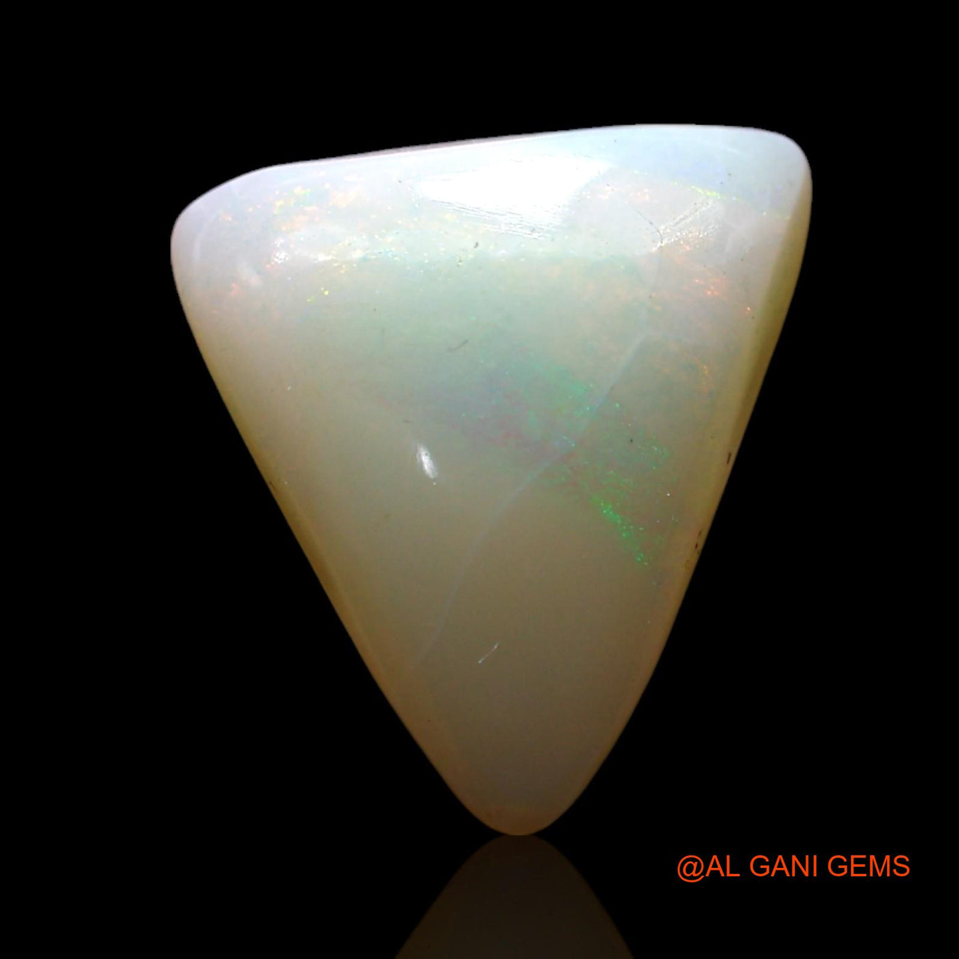 3.00 Cts Natural Australian Fire Opal Loose Gemstone Trillion Cabochon 13x10x5 mm AF-258