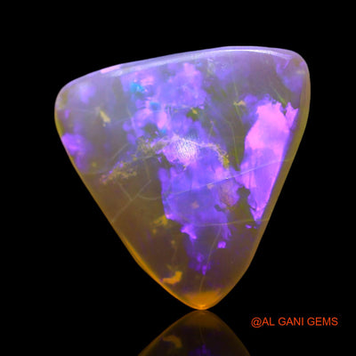 Natural Untreated Fire Opal Loose Gemstone Trillion Cabochon From Australia 2.00 Cts 13x11x2 mm AF-259