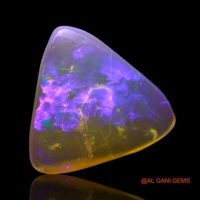 Natural Untreated Fire Opal Loose Gemstone Trillion Cabochon From Australia 2.00 Cts 13x11x2 mm AF-259