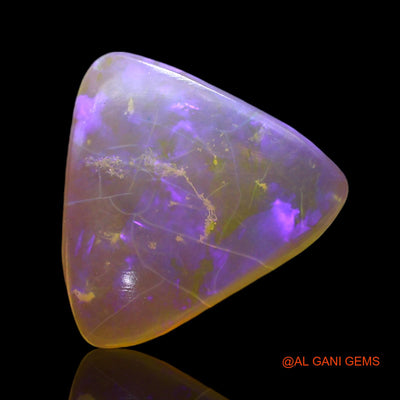Natural Untreated Fire Opal Loose Gemstone Trillion Cabochon From Australia 2.00 Cts 13x11x2 mm AF-259