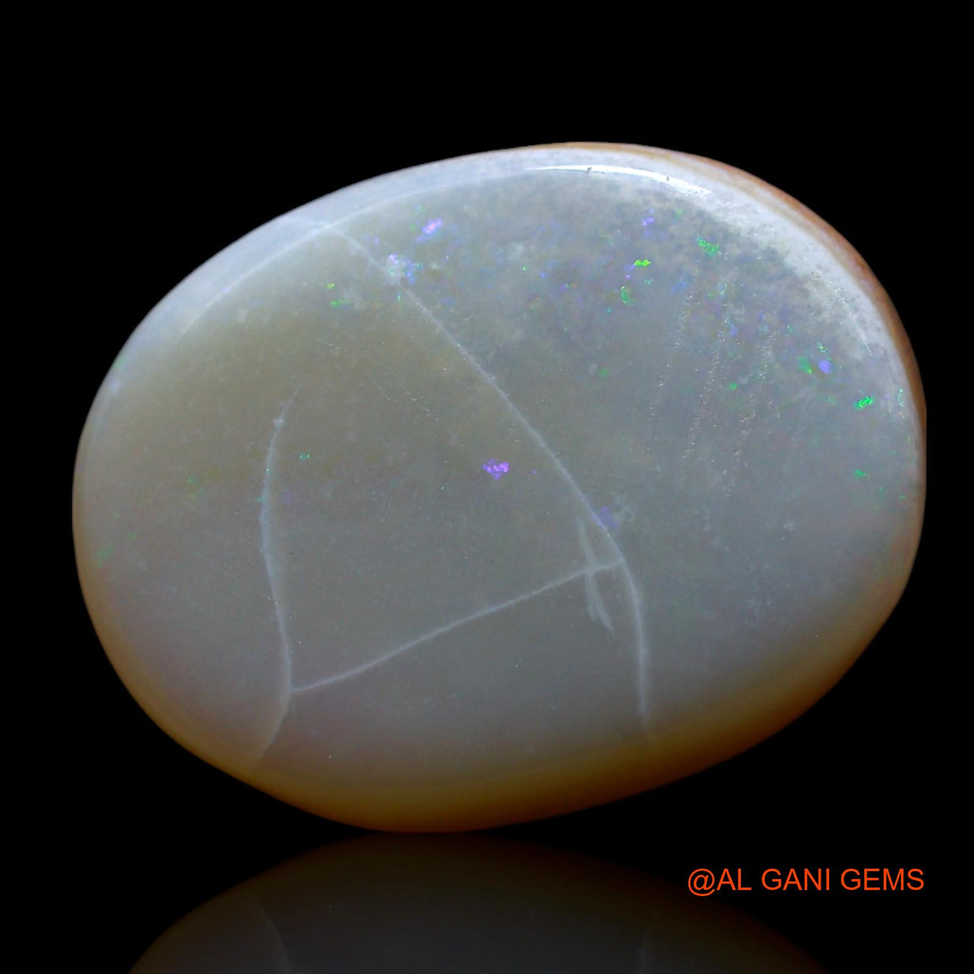 11.00 Cts Natural Australian Fire Opal Oval Cabochon Loose Gemstone For Jewelry 19x15x5 mm AF-25