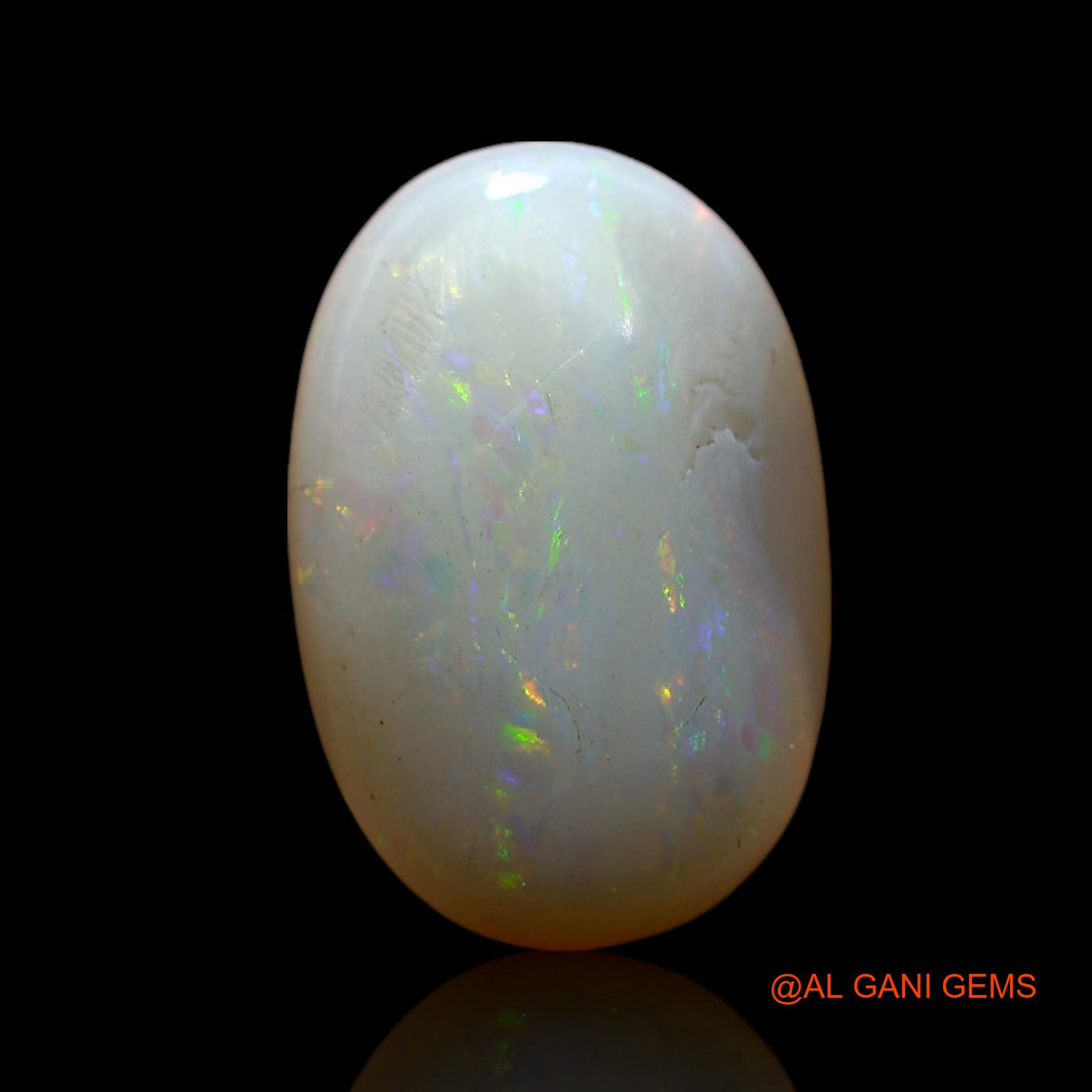 4.00 Cts Natural Australian Fire Opal Oval Cabochon Loose Gemstone For Jewelry 13x9x5 mm AF-260
