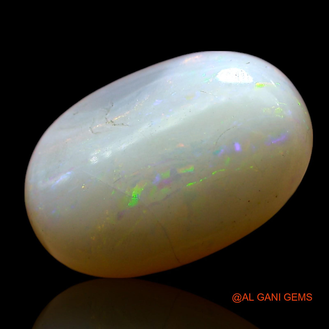 4.00 Cts Natural Australian Fire Opal Oval Cabochon Loose Gemstone For Jewelry 13x9x5 mm AF-260