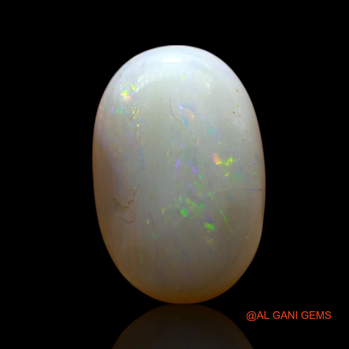 4.00 Cts Natural Australian Fire Opal Oval Cabochon Loose Gemstone For Jewelry 13x9x5 mm AF-260