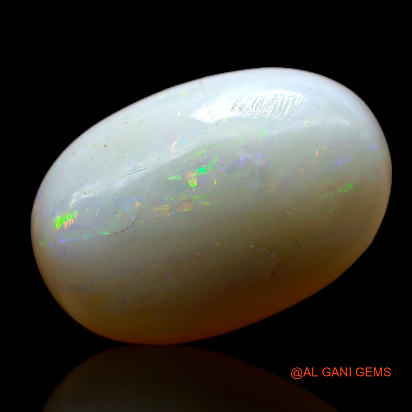 4.00 Cts Natural Australian Fire Opal Oval Cabochon Loose Gemstone For Jewelry 13x9x5 mm AF-260