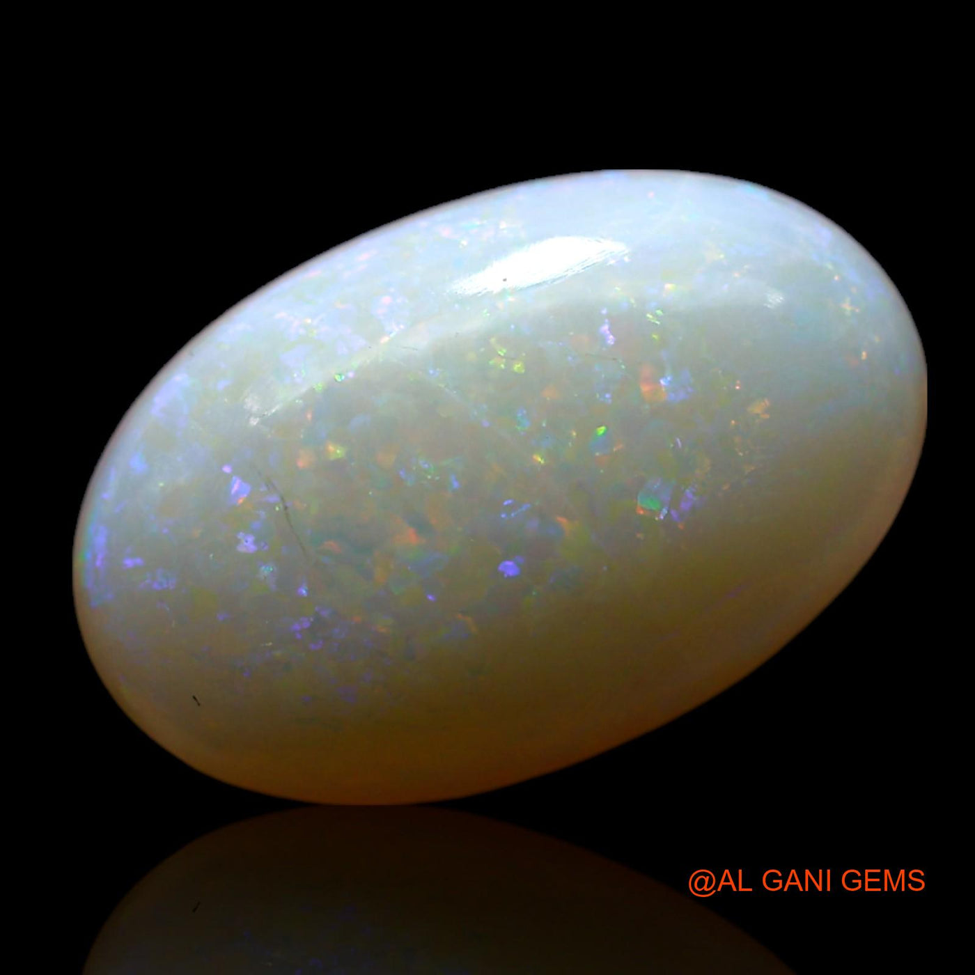2.00 Cts Unheated Australian Fire Opal Loose Gemstone Oval Cabochon Natural 14x9x3 mm AF-261