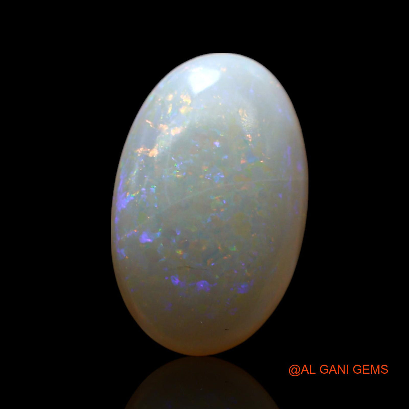 2.00 Cts Unheated Australian Fire Opal Loose Gemstone Oval Cabochon Natural 14x9x3 mm AF-261