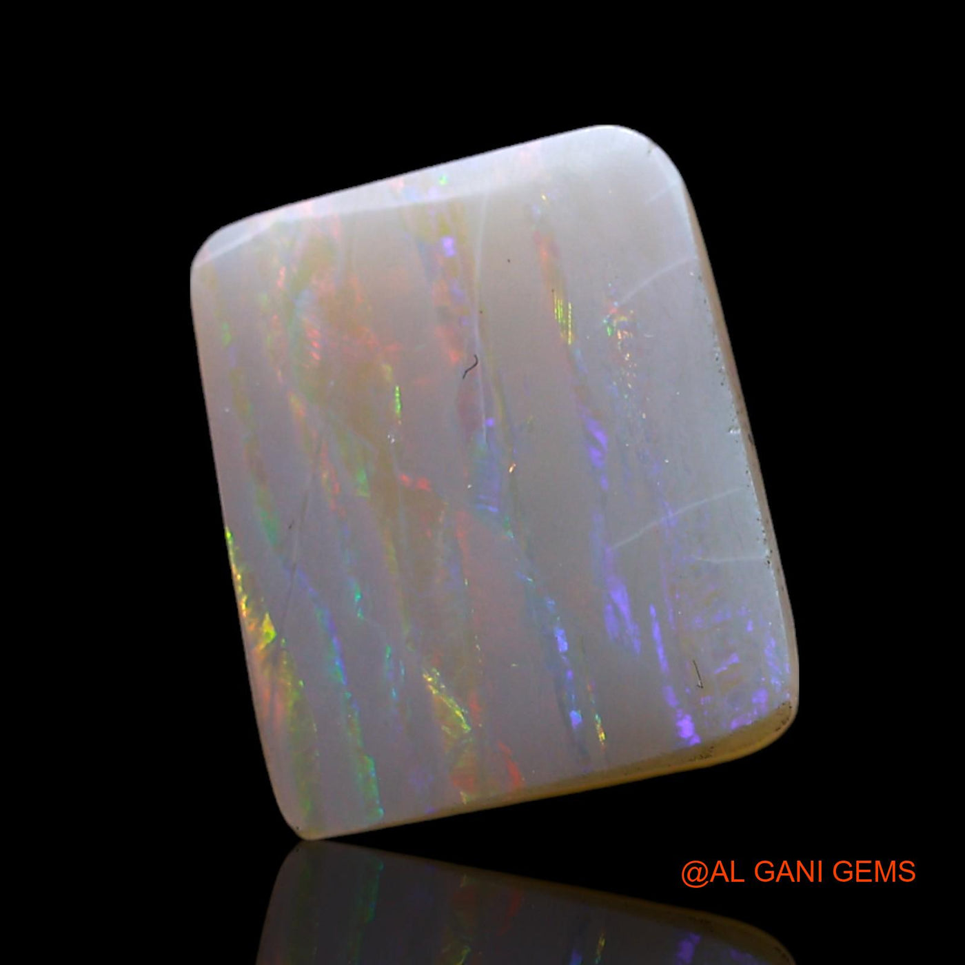 2.00 Cts Natural Australian Fire Opal Loose Gemstone Square Cabochon 12x9x2 mm AF-263