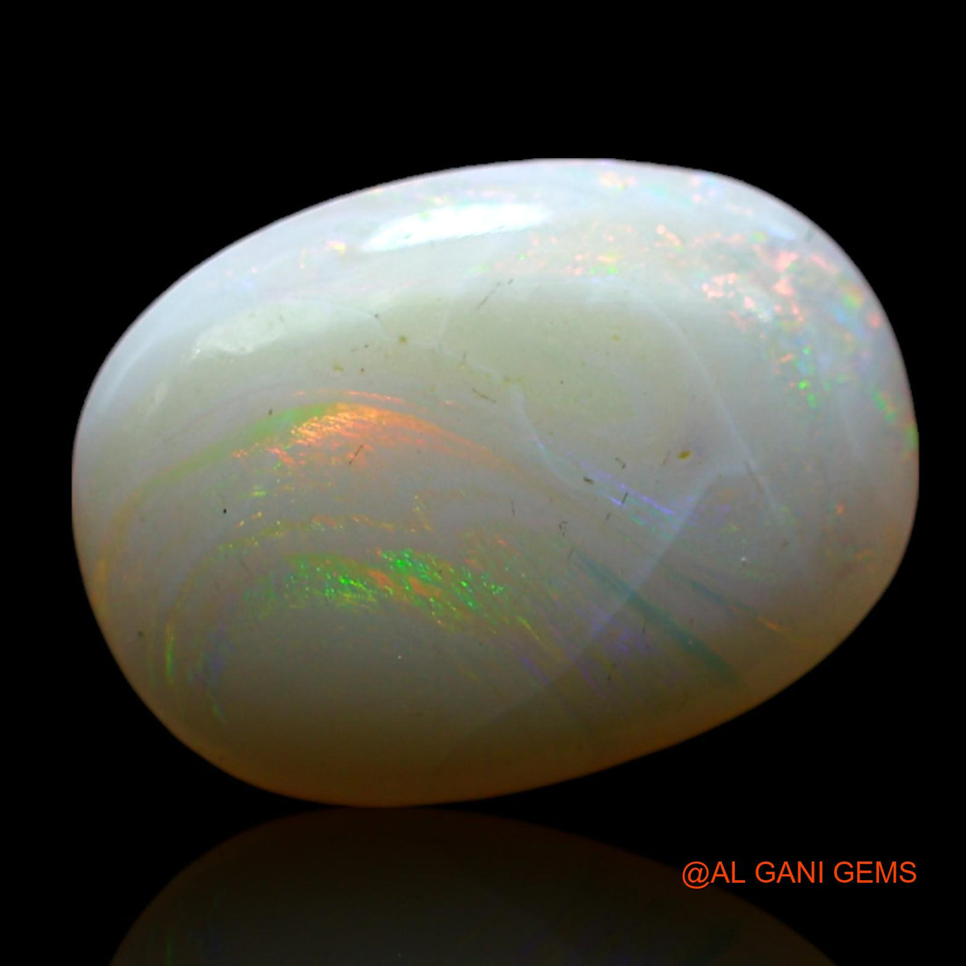 3.00 Cts Natural Australian Fire Opal Loose Gemstone Oval Cabochon 13x9x3 mm AF-265