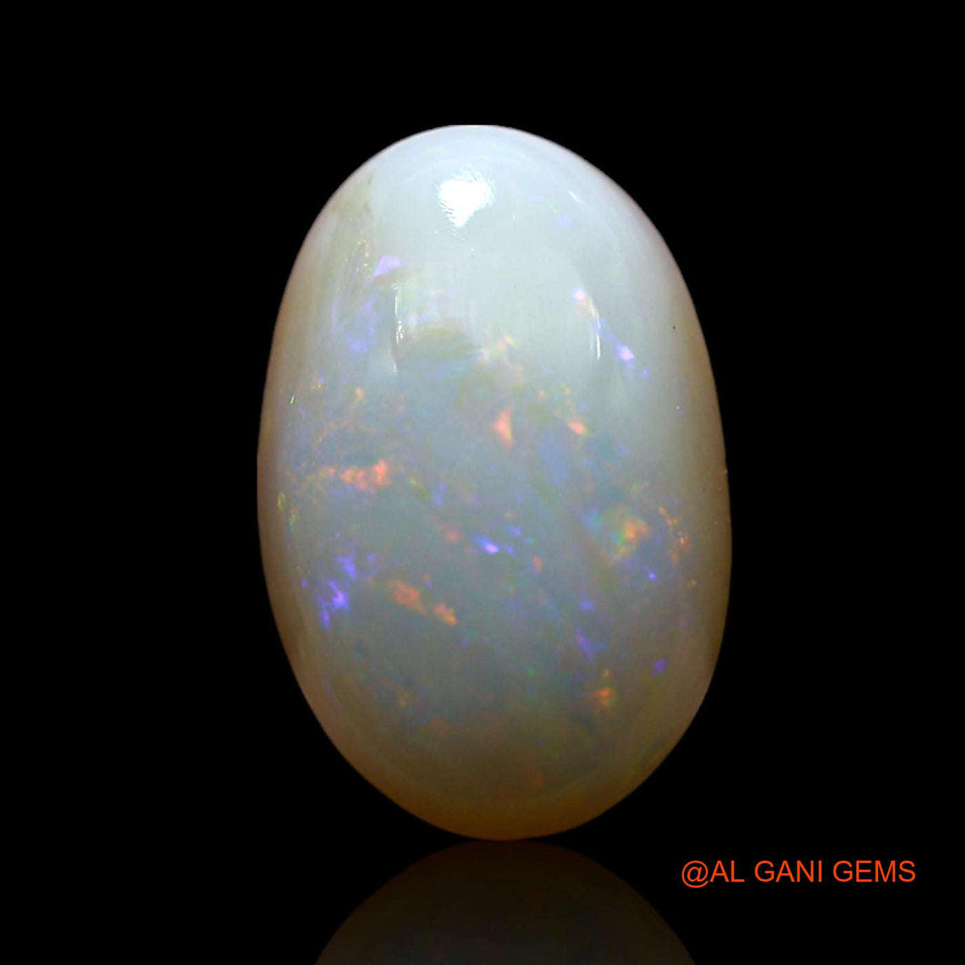 3.00 Cts Natural Australian Fire Opal Oval Cabochon Loose Gemstone For Jewelry 13x9x4 mm AF-267