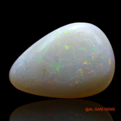 2.00 Cts Natural Australian Fire Opal Loose Gemstone Pear Cabochon 13x9x3 mm AF-268