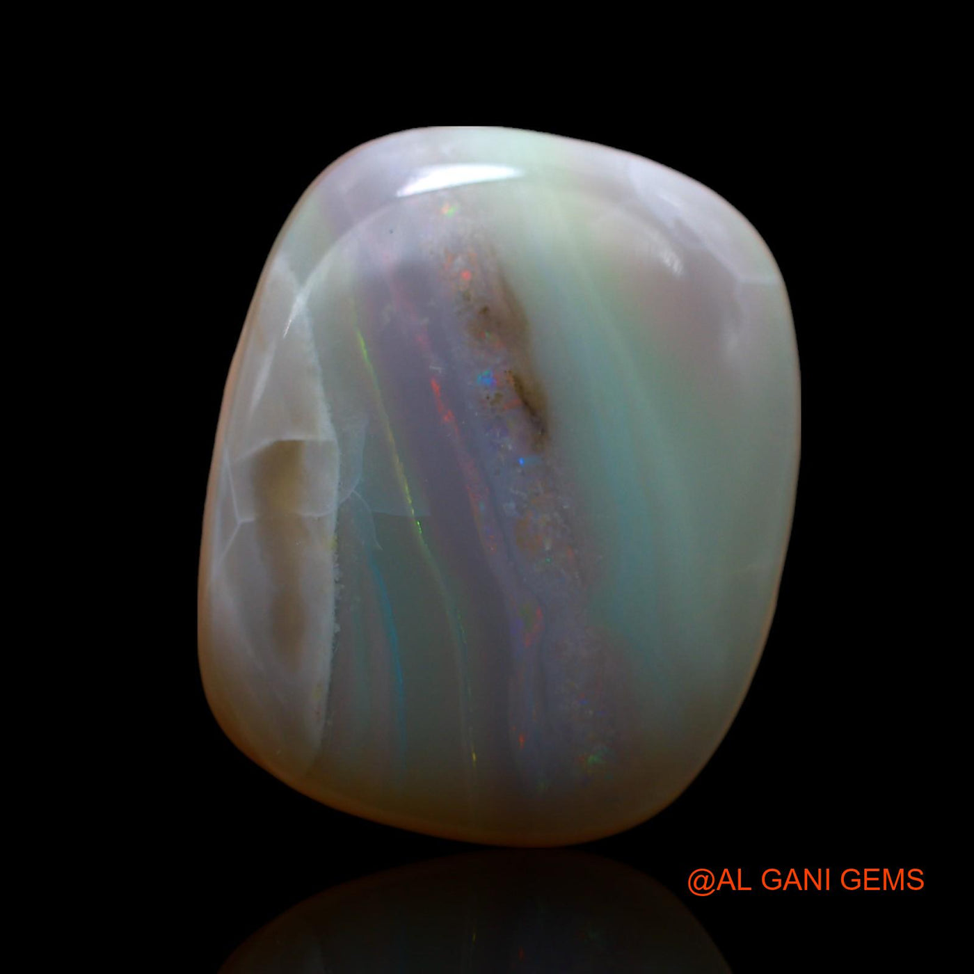 17.00 Cts Natural Australian Fire Opal Oval Cabochon Loose Gemstone For Jewelry 18x15x8 mm AF-26
