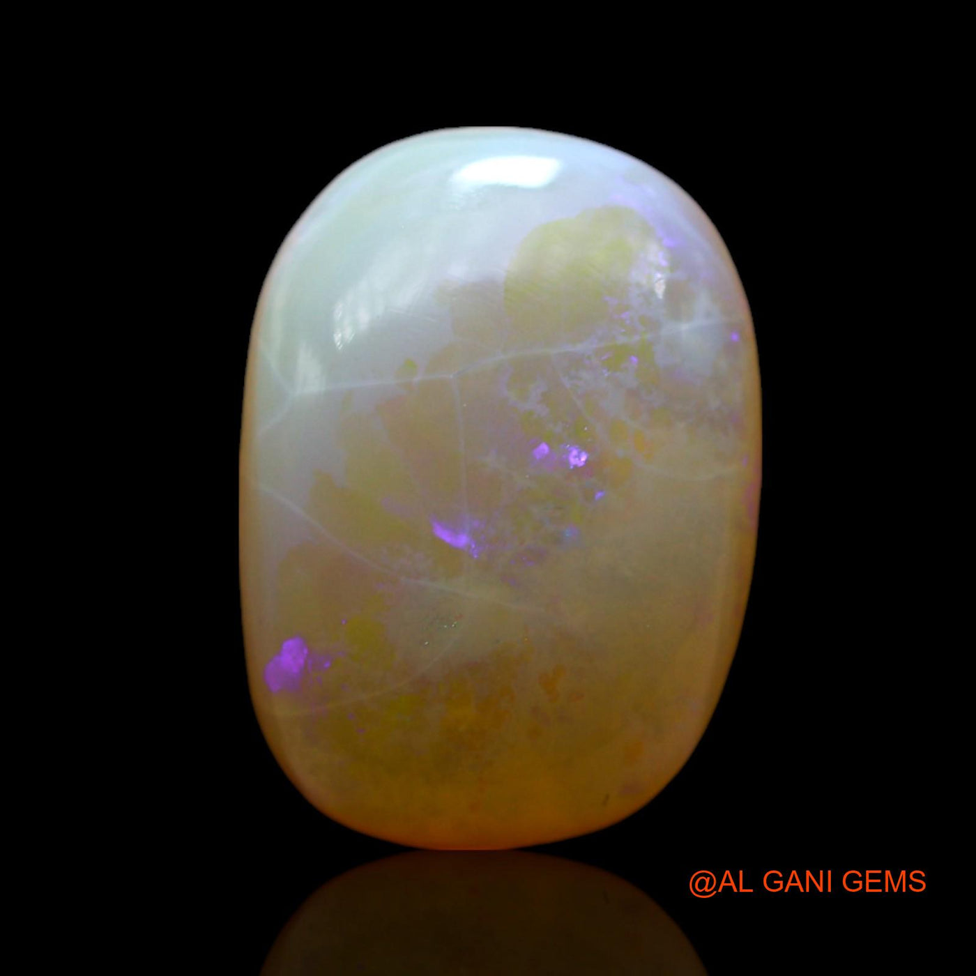 Natural Untreated Fire Opal Loose Gemstone Oval Cabochon From Australia 3.00 Cts 13x9x4 mm AF-270