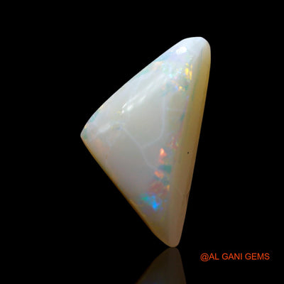 3.00 Cts Natural Australian Fire Opal Loose Gemstone Trillion Cabochon 14x8x5 mm AF-271
