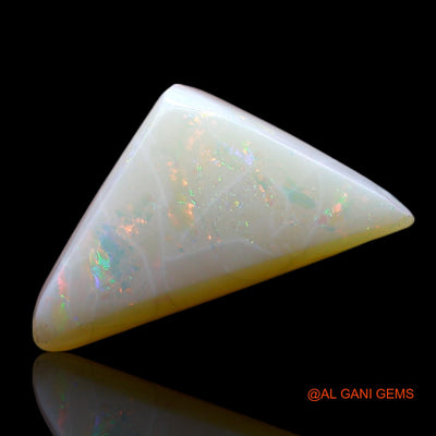 3.00 Cts Natural Australian Fire Opal Loose Gemstone Trillion Cabochon 14x8x5 mm AF-271