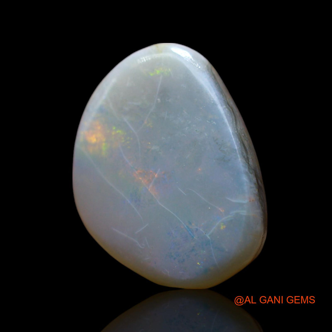 3.00 Cts Natural Australian Fire Opal Loose Gemstone Fancy Cabochon 13x10x3 mm AF-272