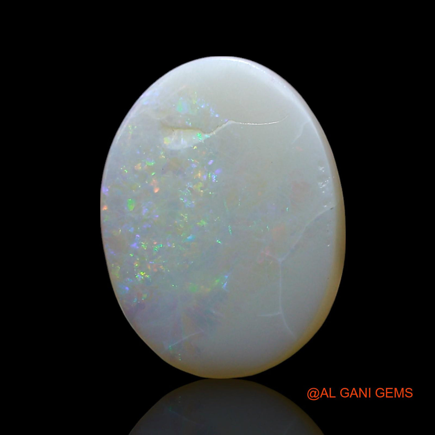 2.00 Cts Unheated Australian Fire Opal Loose Gemstone Oval Cabochon Natural 12x9x3 mm AF-276