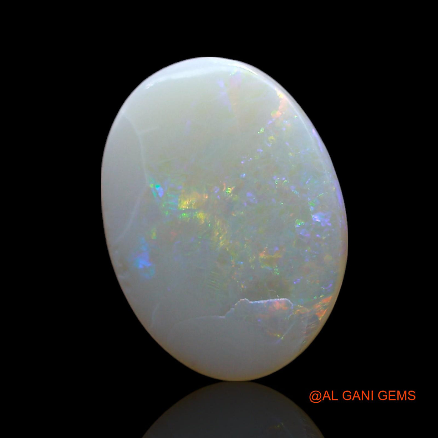 2.00 Cts Unheated Australian Fire Opal Loose Gemstone Oval Cabochon Natural 12x9x3 mm AF-276