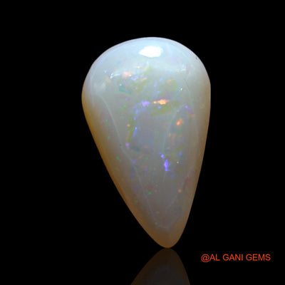 2.00 Cts Unheated Australian Fire Opal Loose Gemstone Pear Cabochon Natural 13x8x9 mm AF-277