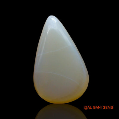 2.00 Cts Unheated Australian Fire Opal Loose Gemstone Pear Cabochon Natural 13x8x9 mm AF-277