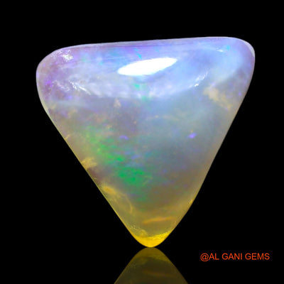 Natural Untreated Fire Opal Loose Gemstone Trillion Cabochon From Australia 3.00 Cts 11x10x4 mm AF-278