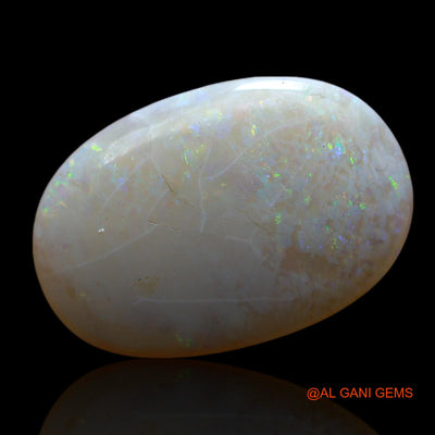 Natural Fire Opal Gemstone 7.00 Cts Loose Oval Cabochon From Australia 20x13x4 mm AF-27